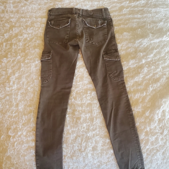 CurrentElliot Kardasian Olive Denim Cargo Pants - Picture 4 of 8